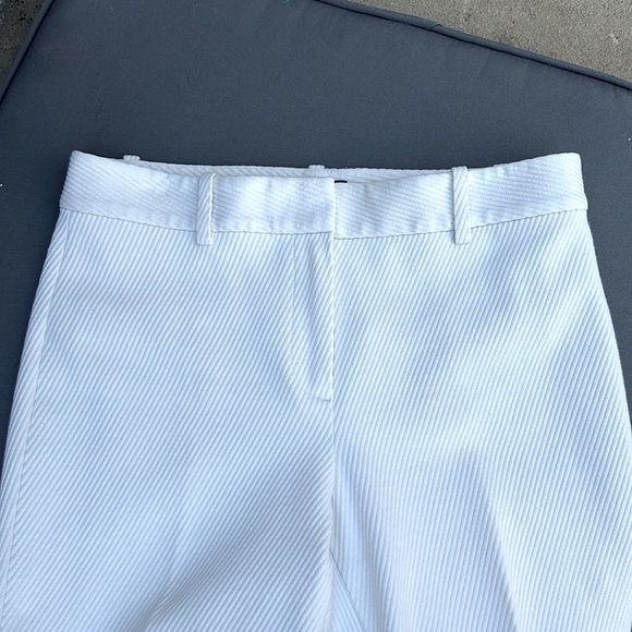 Theory Slim Stretch Ribbed Trousers. 100% Plyester. SZ 0. Ivory. - Picture 8 of 9